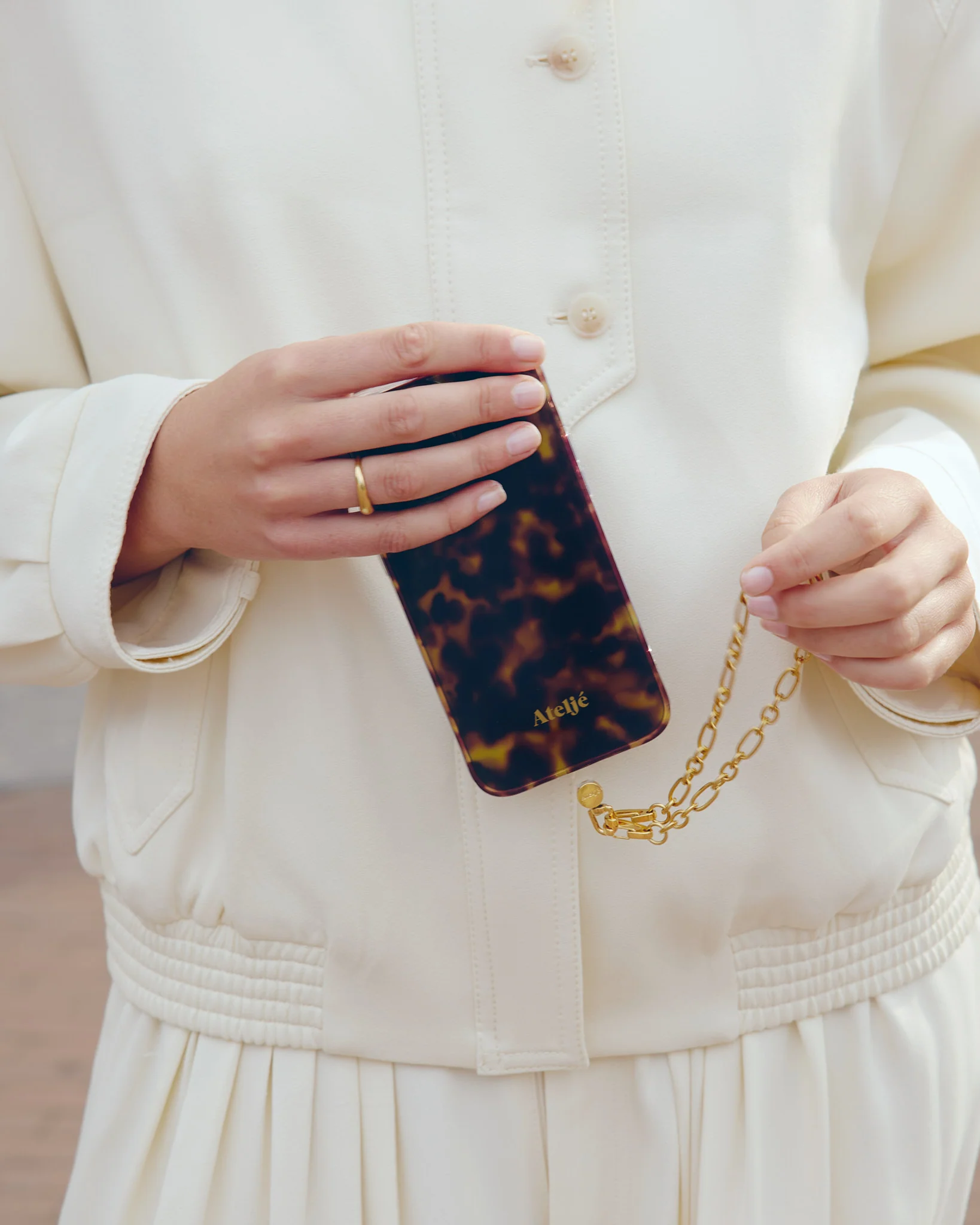 Phone cord connector - gold - Image 4