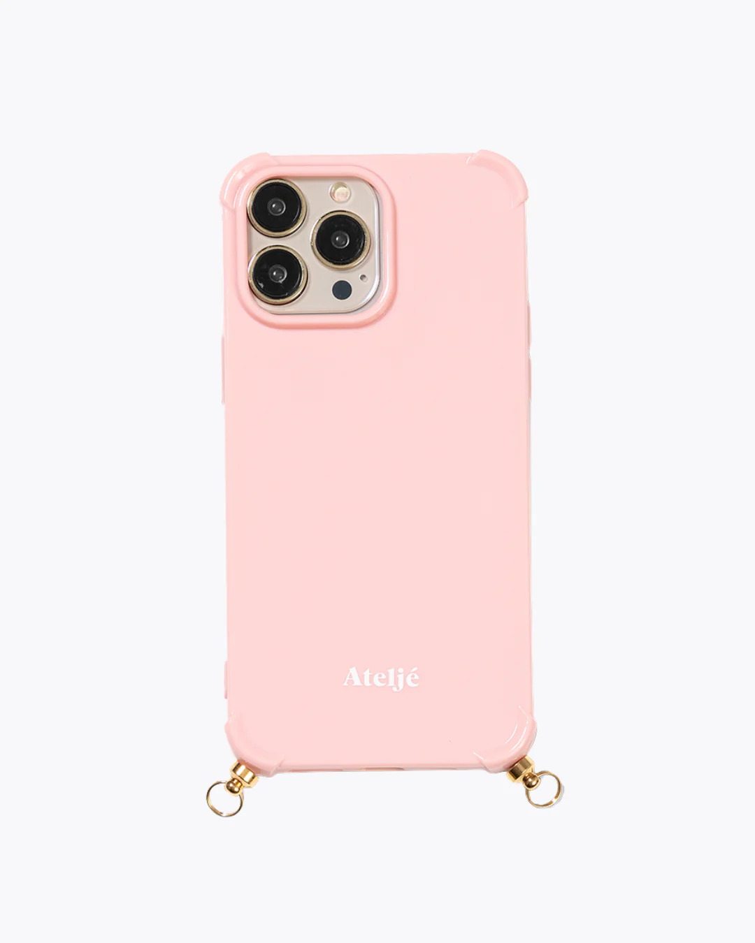 Pink clay recycled iPhone case with Cloudy 2.0 cord - Image 3