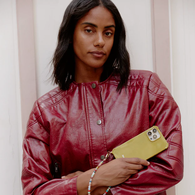 Pistachio green recycled iPhone case - no cord - Image 3