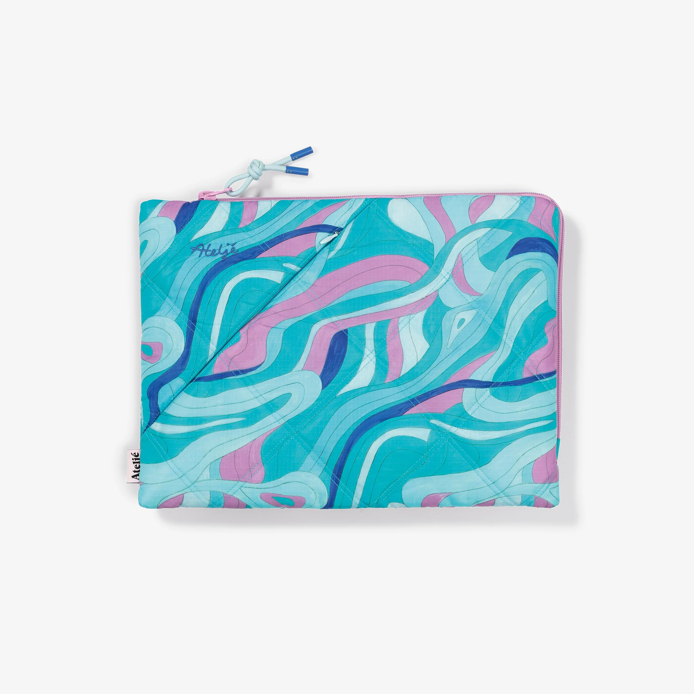 Puffy recycled laptop sleeve - Ride the wave - Image 4