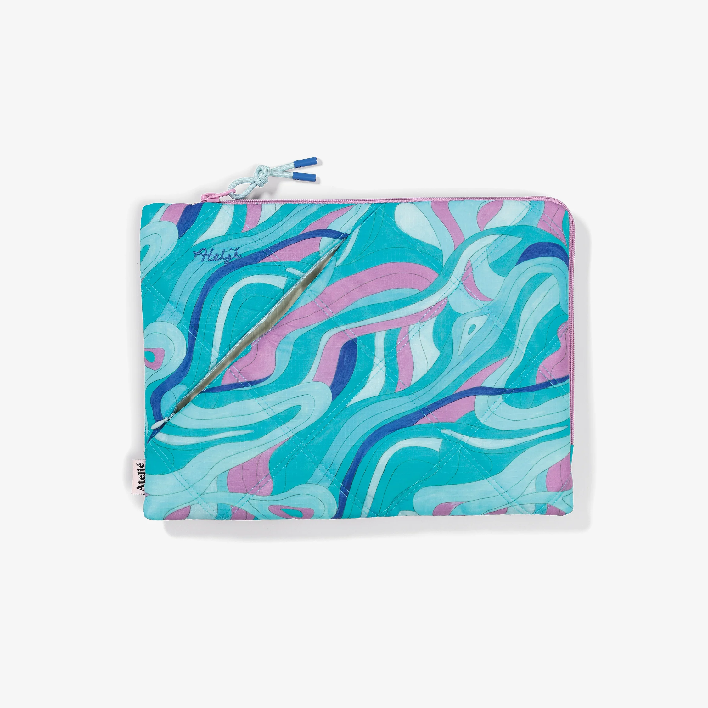Puffy recycled laptop sleeve - Ride the wave - Image 5