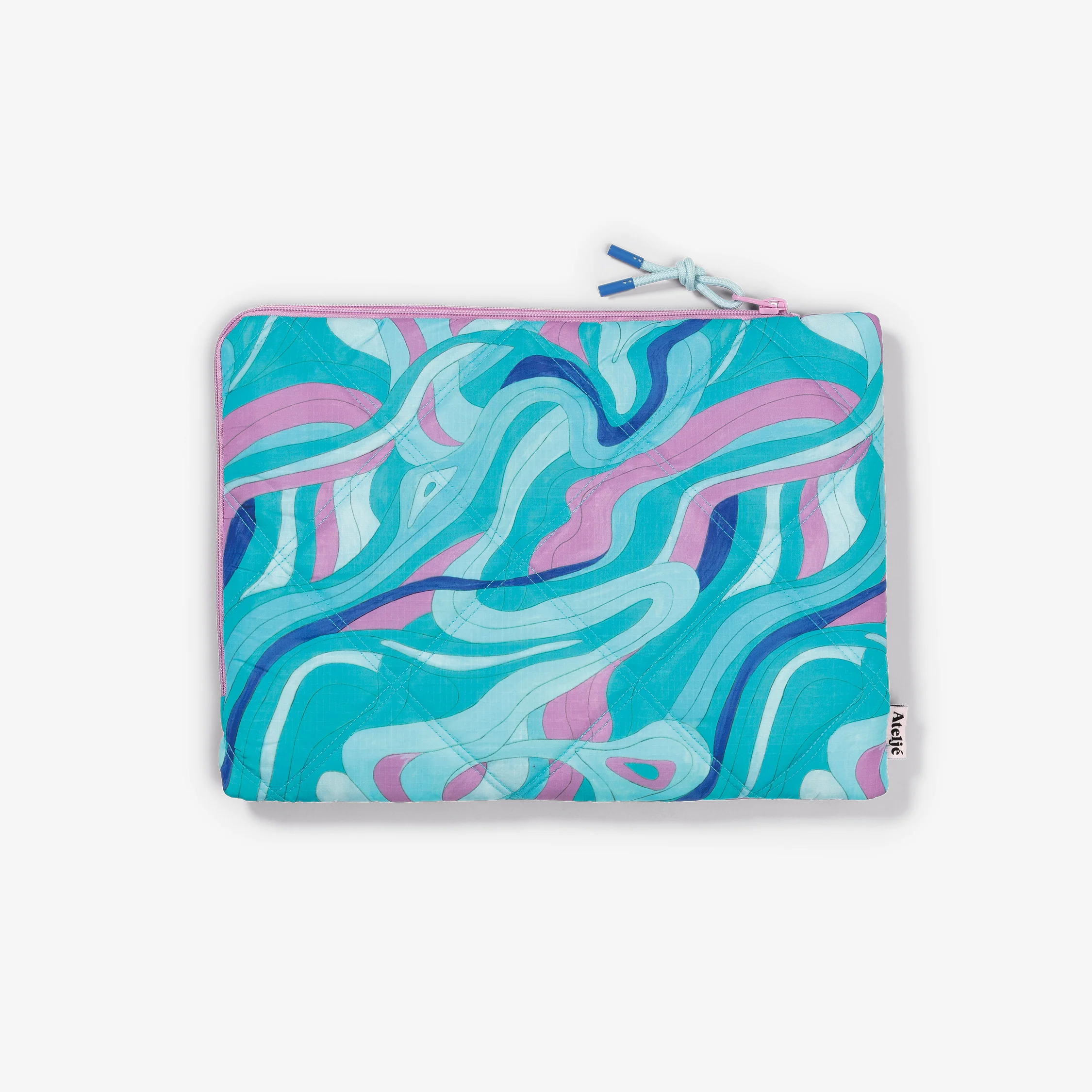 Puffy recycled laptop sleeve - Ride the wave - Image 6